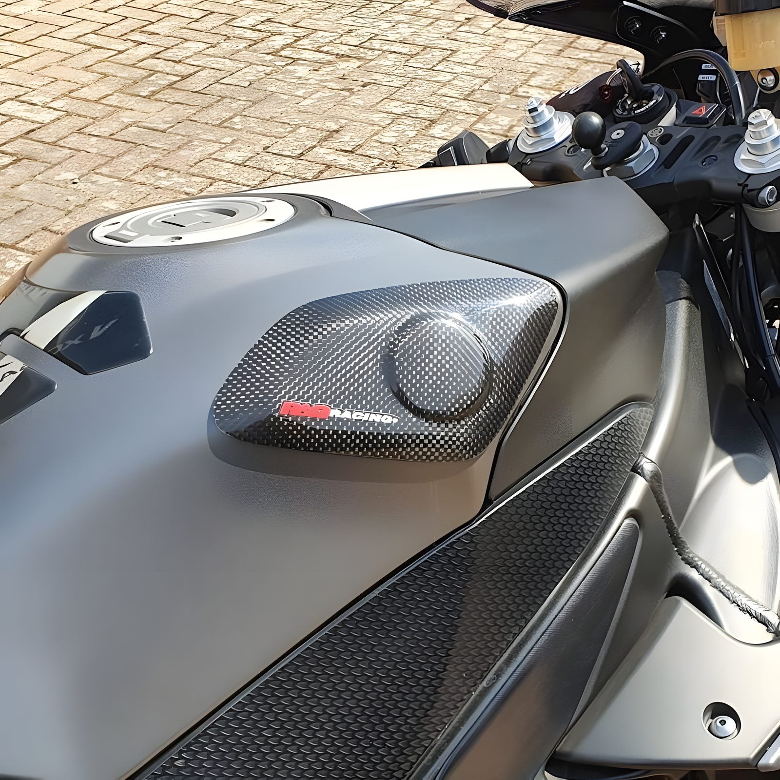 R&G PROTEZIONI SERBATOIO FIBRA CARBONIO PER YAMAHA YZF-R1 2009 > 2014 CP TS0006C