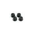 KIT PROTEZIONI PERNO RUOTA IN NYLON ANTERIORE E POSTERIORE LIGHTECH COMPATIBILE PER KAWASAKI Z650 2017 > 2024 2 COPPIE NERO WAPKA407NER
