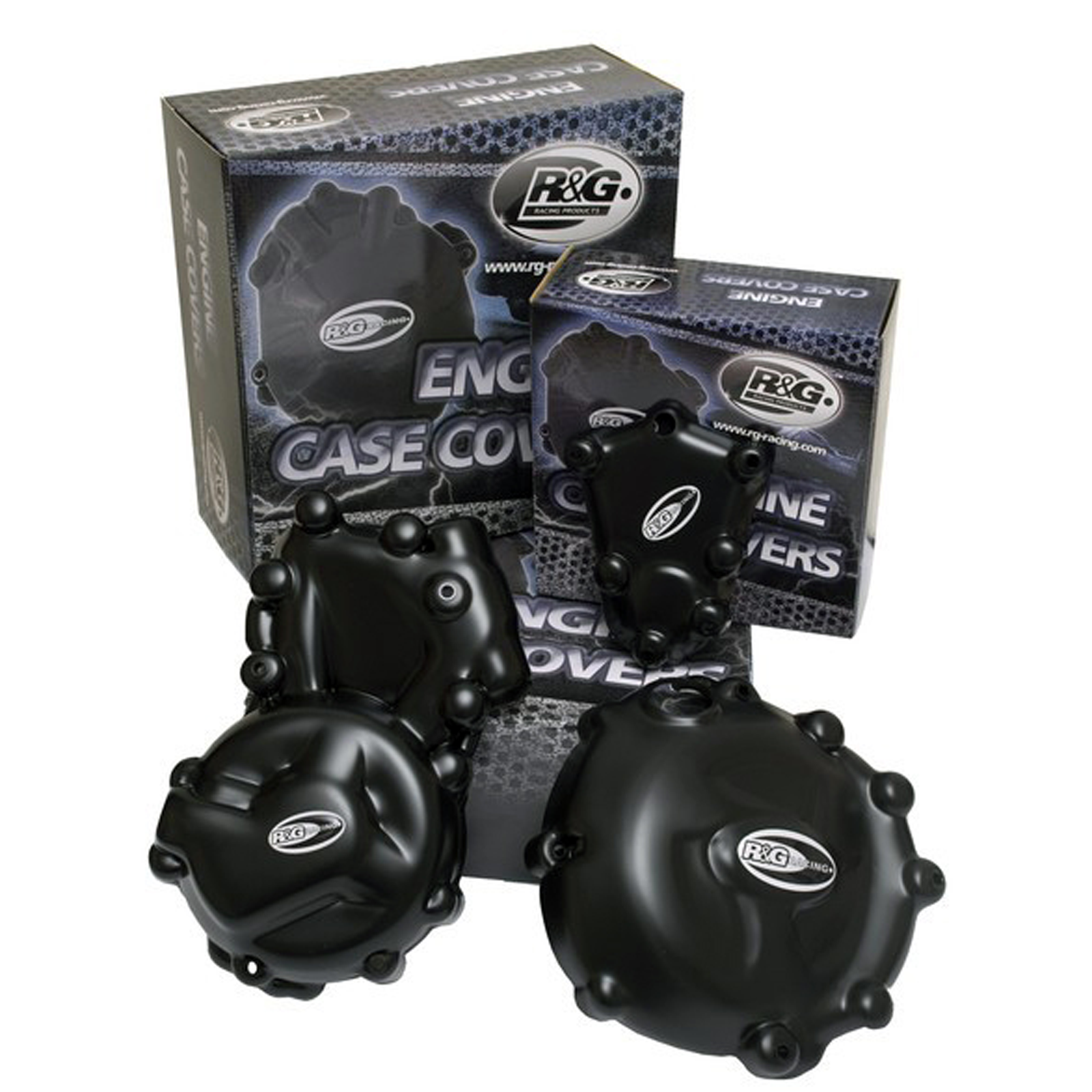 R&G KIT PROTEZIONE CARTER MOTORE PER TRIUMPH DAYTONA 675 2005 > 2011 2 PEZZI
