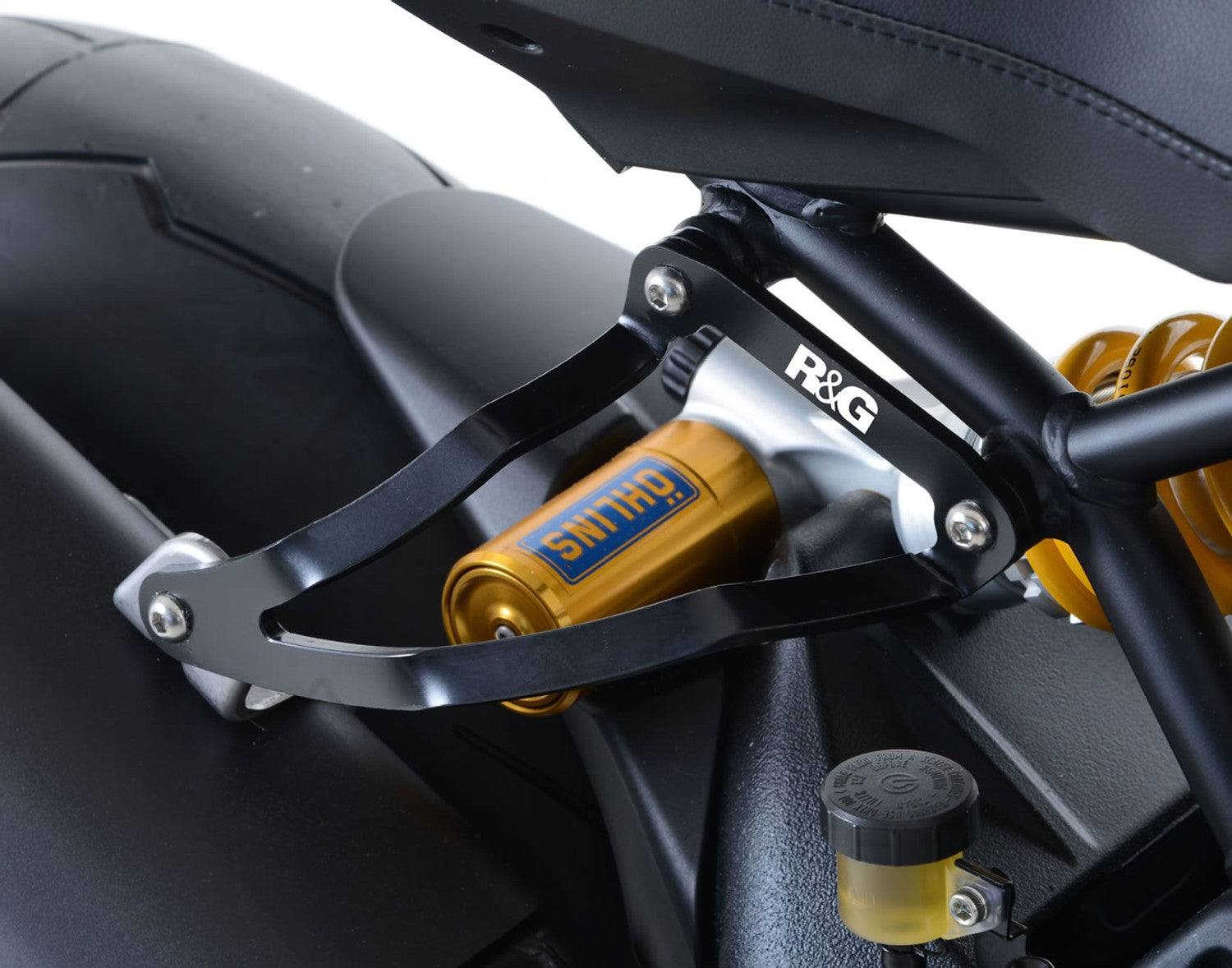 STAFFA SCARICO R&G PER DUCATI MONSTER 1200 S 2017 > 2020 NERO UNICO