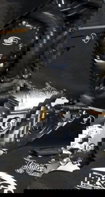 KIT PROTEZIONE CARTER MOTORE R&G PER KAWASAKI ZX10-R NINJA 2004 > 2005 2 PEZZI