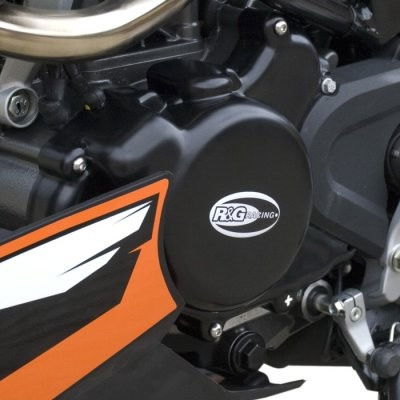 KIT PROTEZIONE CARTER MOTORE R&G PER KTM 125 DUKE 2011 > 2015 NERO 2 PEZZI
