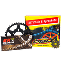 KIT CATENA CORONA PIGNONE TRASMISSIONE PBR / EK COMPATIBILE PER MASH TWO FIFTY BLCK 250 2016 > 2019 PASSO ORIGINALE EK2398G