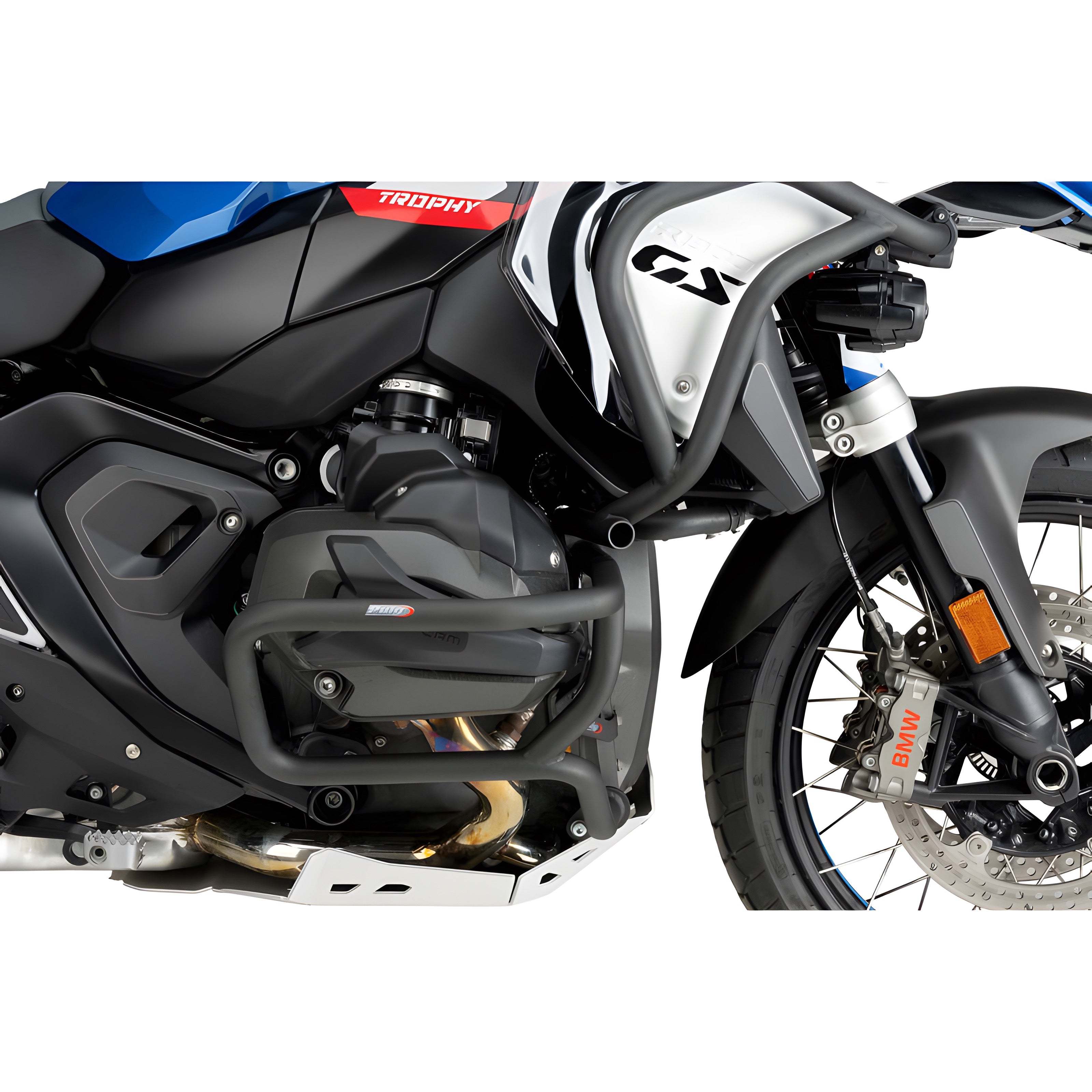 BARRE DI PROTEZIONE MOTORE INFERIORE PUIG COMPATIBILE PER BMW R 1300 GS TRIPLE BLACK 2023 > 2025 NERO 21870N