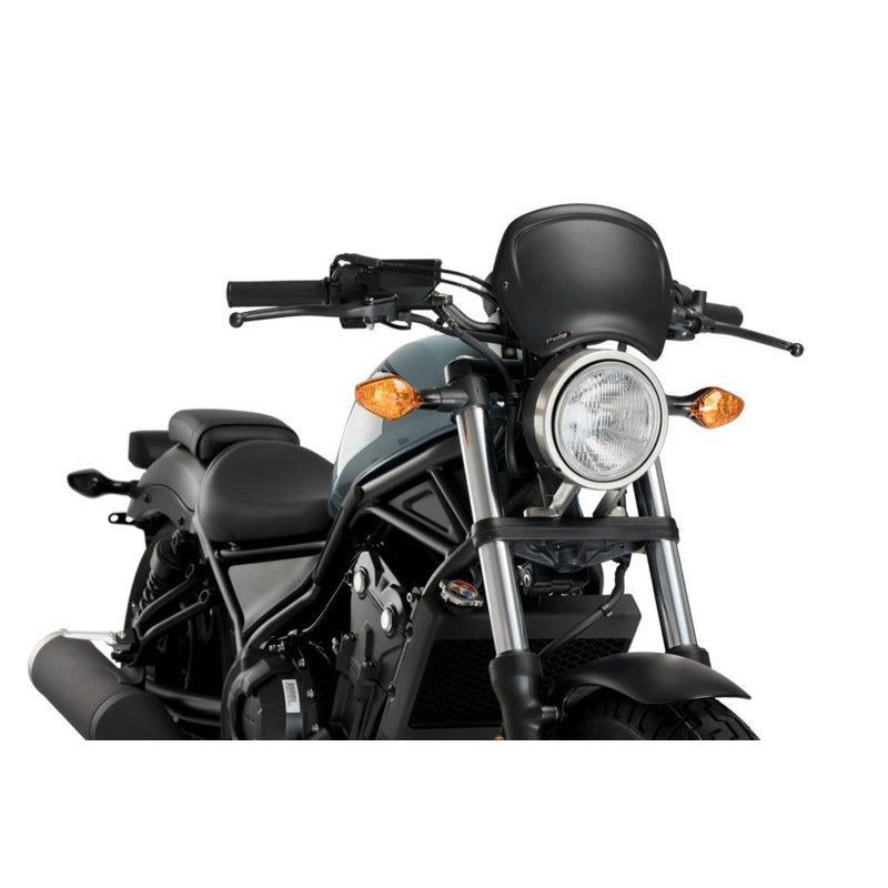 CARENATURA FRONTALE PUIG COMPATIBILE PER HONDA REBEL CMX500 2017 > 2019 NERO OPACO 3702J