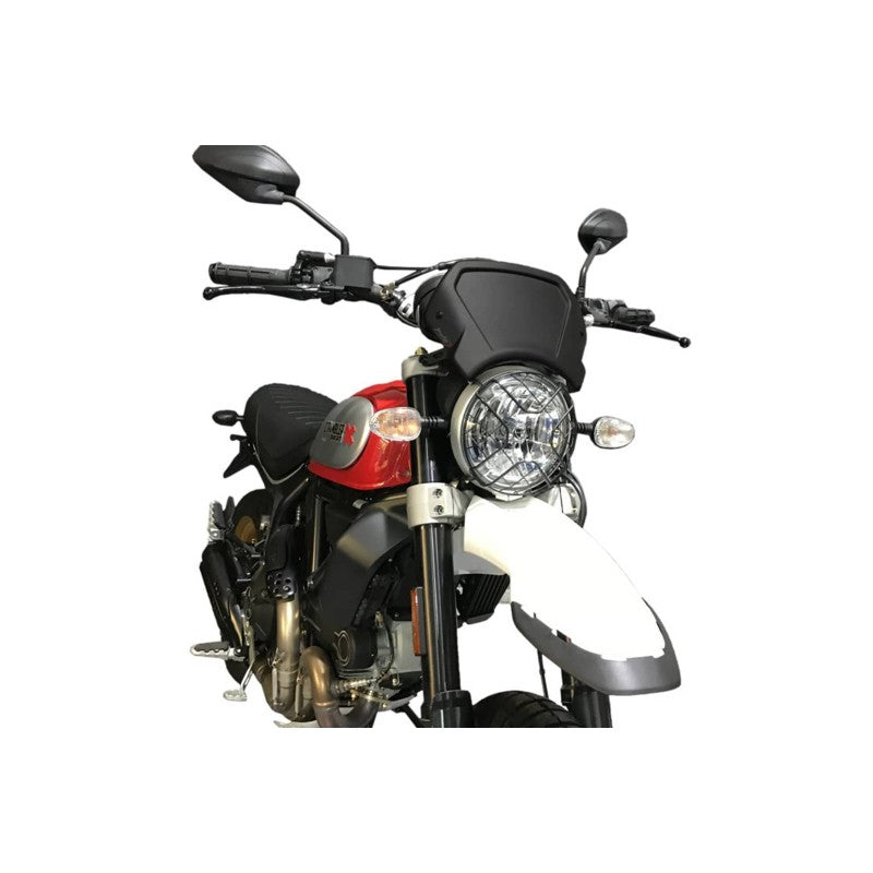 CARENATURA FRONTALE PUIG COMPATIBILE PER DUCATI SCRAMBLER 1100 DARK PRO 2021 > 2024 NERO 9800N