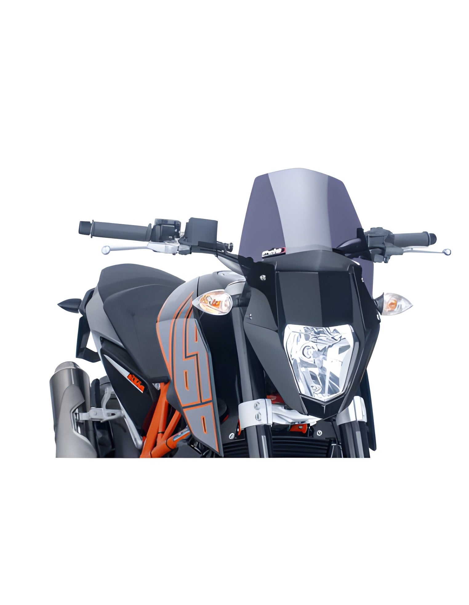 CUPOLINO NAKED N.G. SPORT PUIG COMPATIBILE PER KTM DUKE 690 2014 > 2015 FUME SCURO 6009F