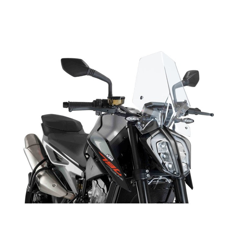 CUPOLINO NAKED N.G. SPORT PUIG COMPATIBILE PER KTM DUKE 890 GP 2021 > 2024 TRASPARENTE 9668W