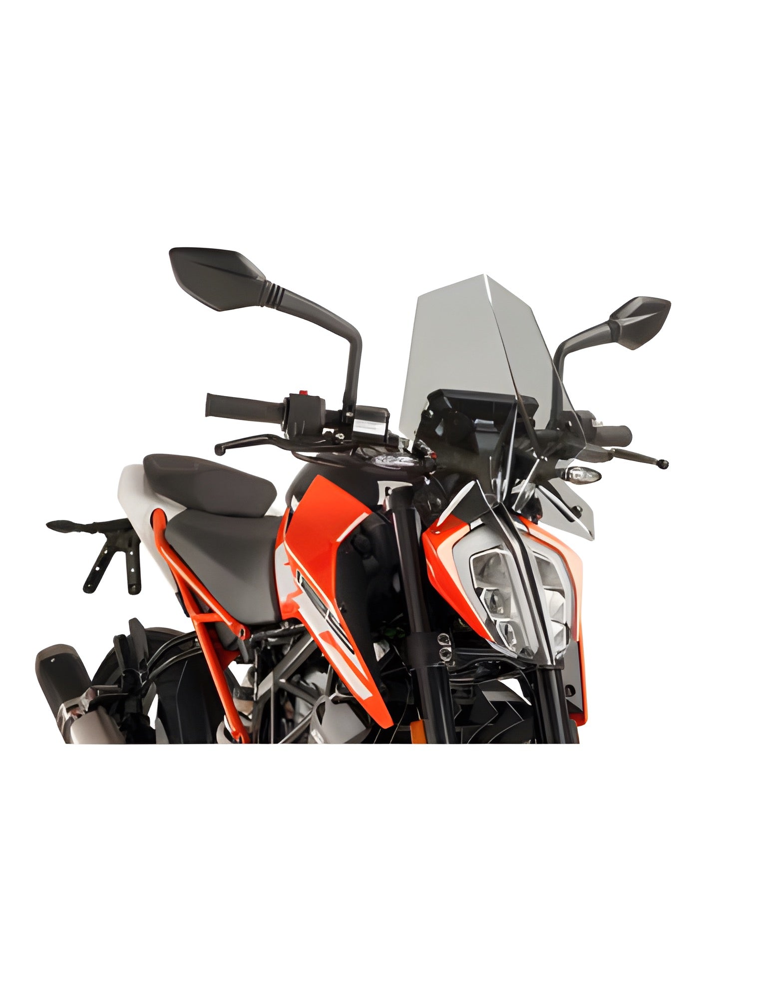 CUPOLINO NAKED N.G. SPORT PUIG COMPATIBILE PER KTM DUKE 125 2021 > 2023 FUME CHIARO 9514H
