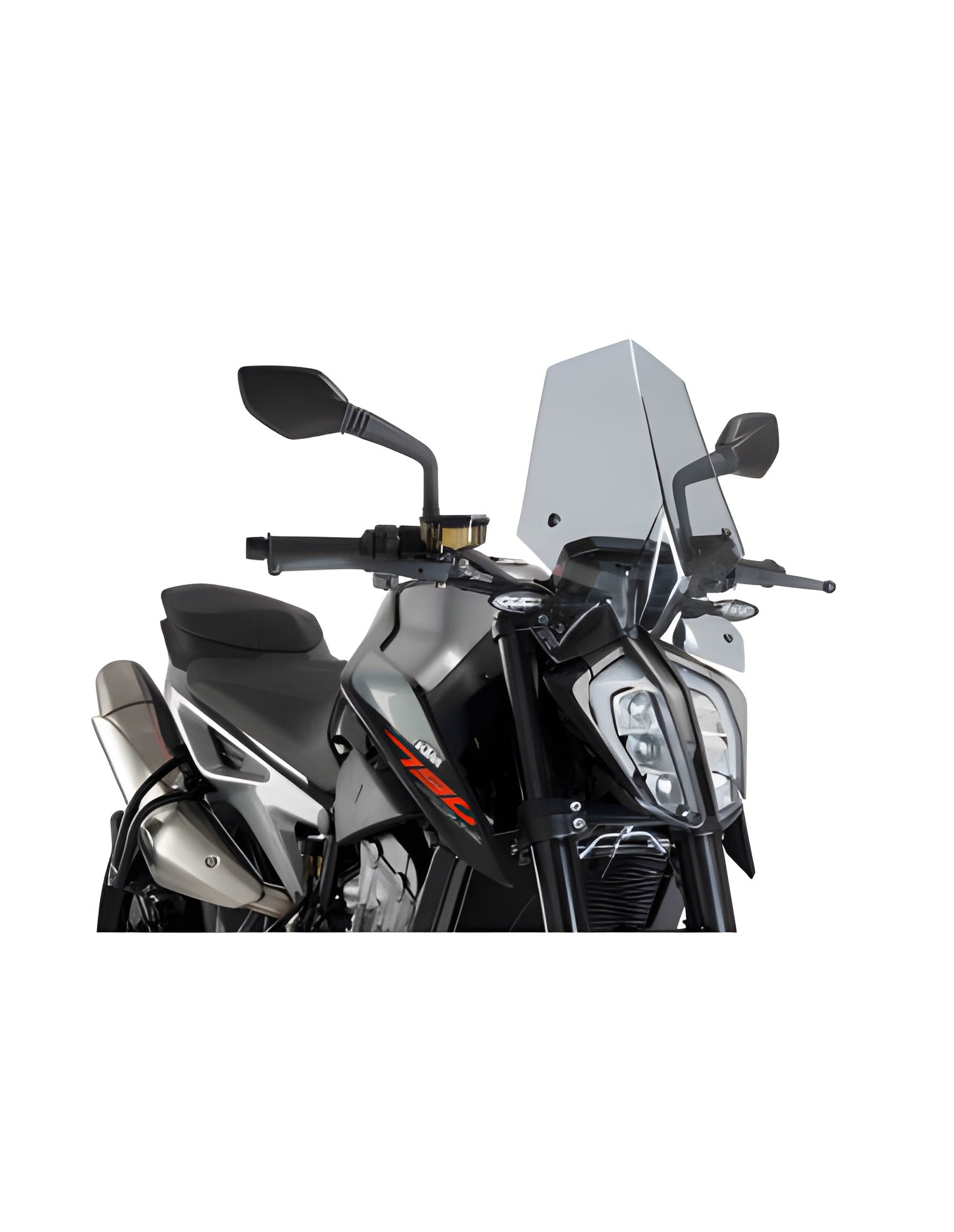 CUPOLINO NAKED N.G. SPORT PUIG COMPATIBILE PER KTM DUKE 790 2022 > 2023 FUME CHIARO 9668H