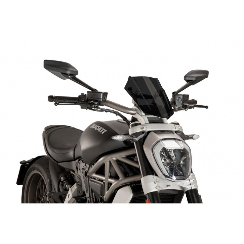 CUPOLINO NAKED N.G. SPORT PUIG COMPATIBILE PER DUCATI X DIAVEL 1200 2016 > 2017 FUME SCURO 8921F