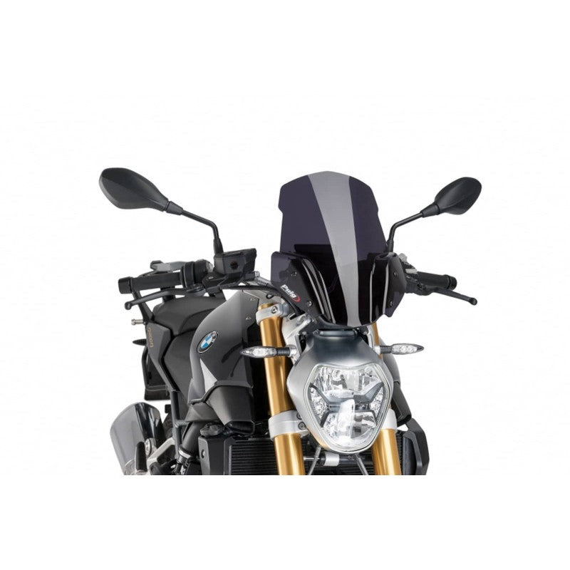 CUPOLINO NAKED N.G. SPORT-SUPP.ORIG. PUIG COMPATIBILE PER BMW R 1200 R 2015 > 2016 FUME SCURO 7651F