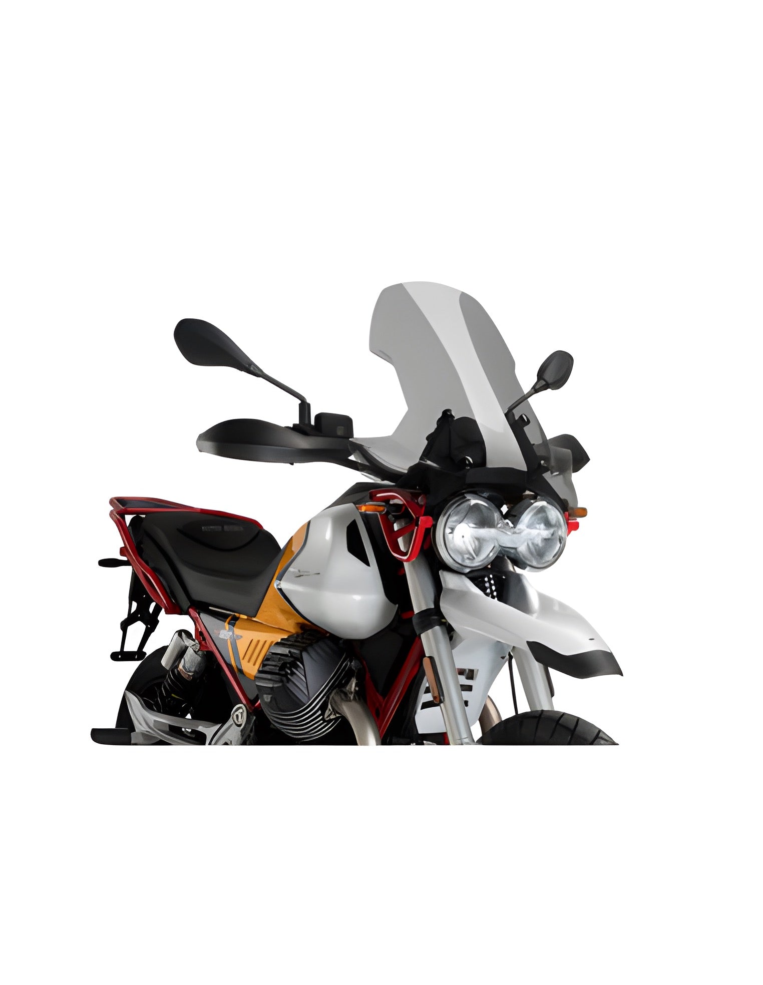 CUPOLINO TOURING PUIG COMPATIBILE PER MOTO GUZZI V85 850 TT 2021 > 2025 FUME CHIARO 21176H