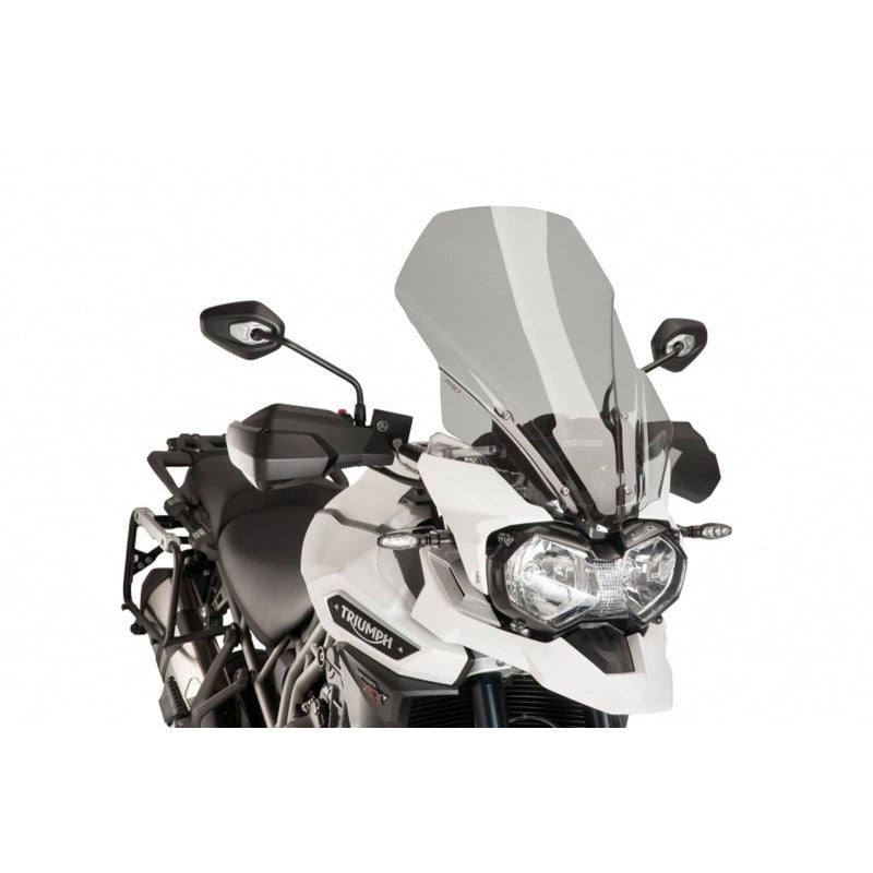 CUPOLINO TOURING PUIG COMPATIBILE PER TRIUMPH TIGER 1200 EXPLORER-XC/XR/XRX/XRT/XCX/XCA 2016 > 2017 FUME CHIARO 8915H