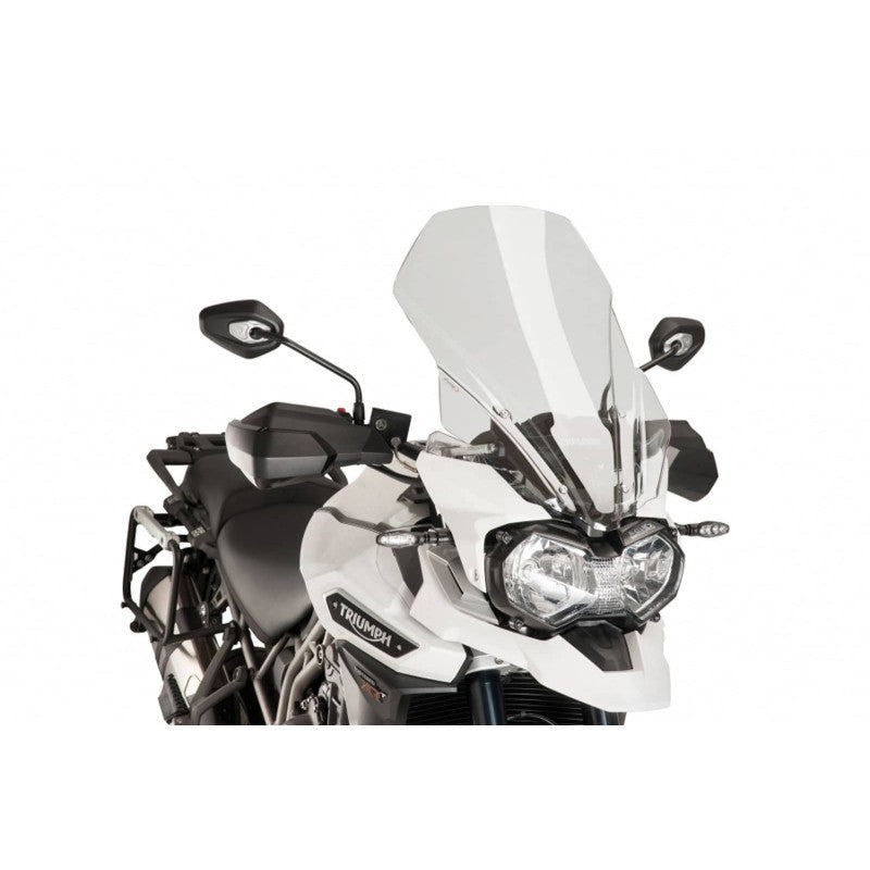 CUPOLINO TOURING PUIG COMPATIBILE PER TRIUMPH TIGER 1200 EXPLORER-XC/XR/XRX/XRT/XCX/XCA 2016 > 2017 TRASPARENTE 8915W