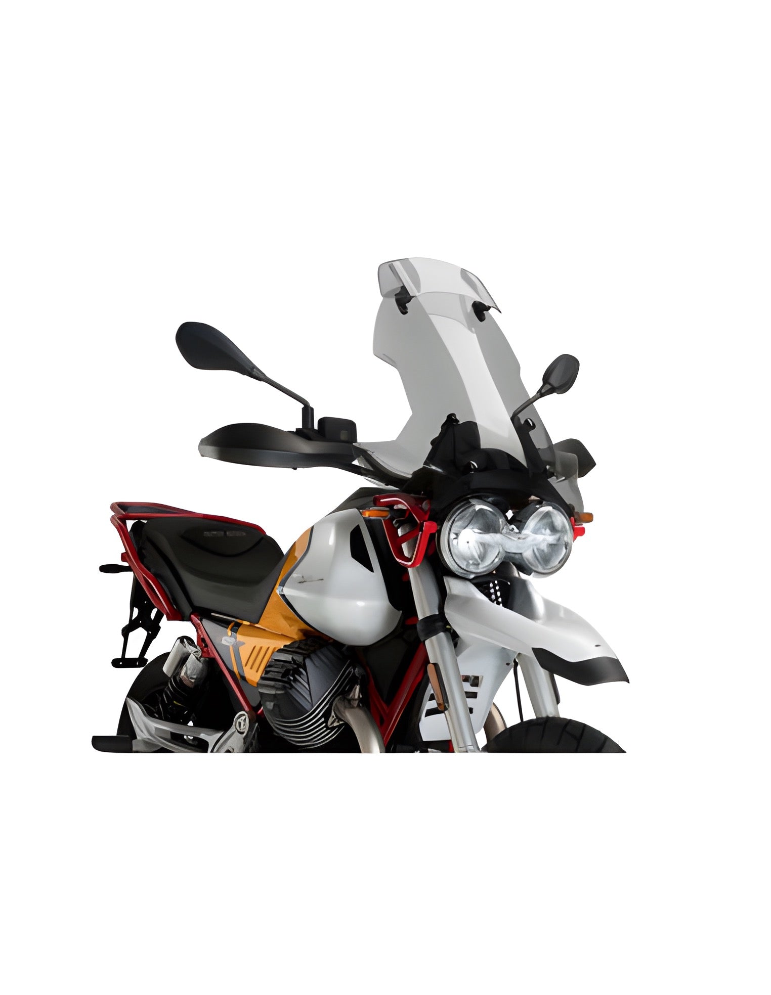 CUPOLINO TOURING-VISIERA PUIG COMPATIBILE PER MOTO GUZZI V85 850 TT 2021 > 2025 FUME CHIARO 21442H