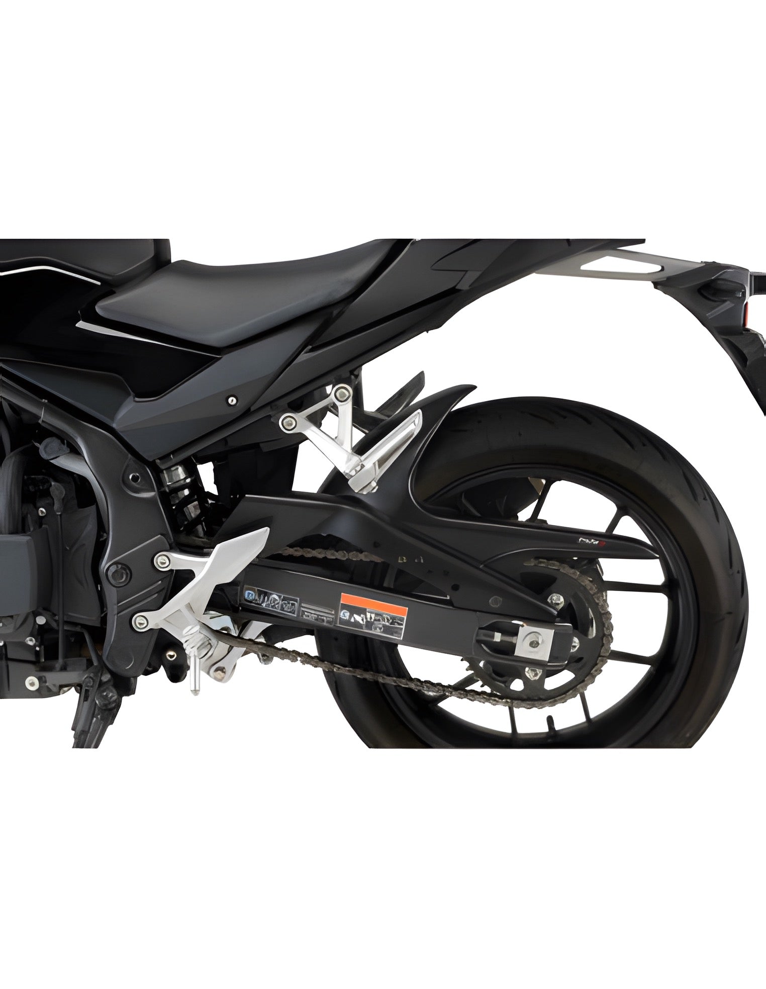 PARAFANGO POSTERIORE PUIG COMPATIBILE PER HONDA NX 500 2024 > 2025 NERO OPACO 21146J