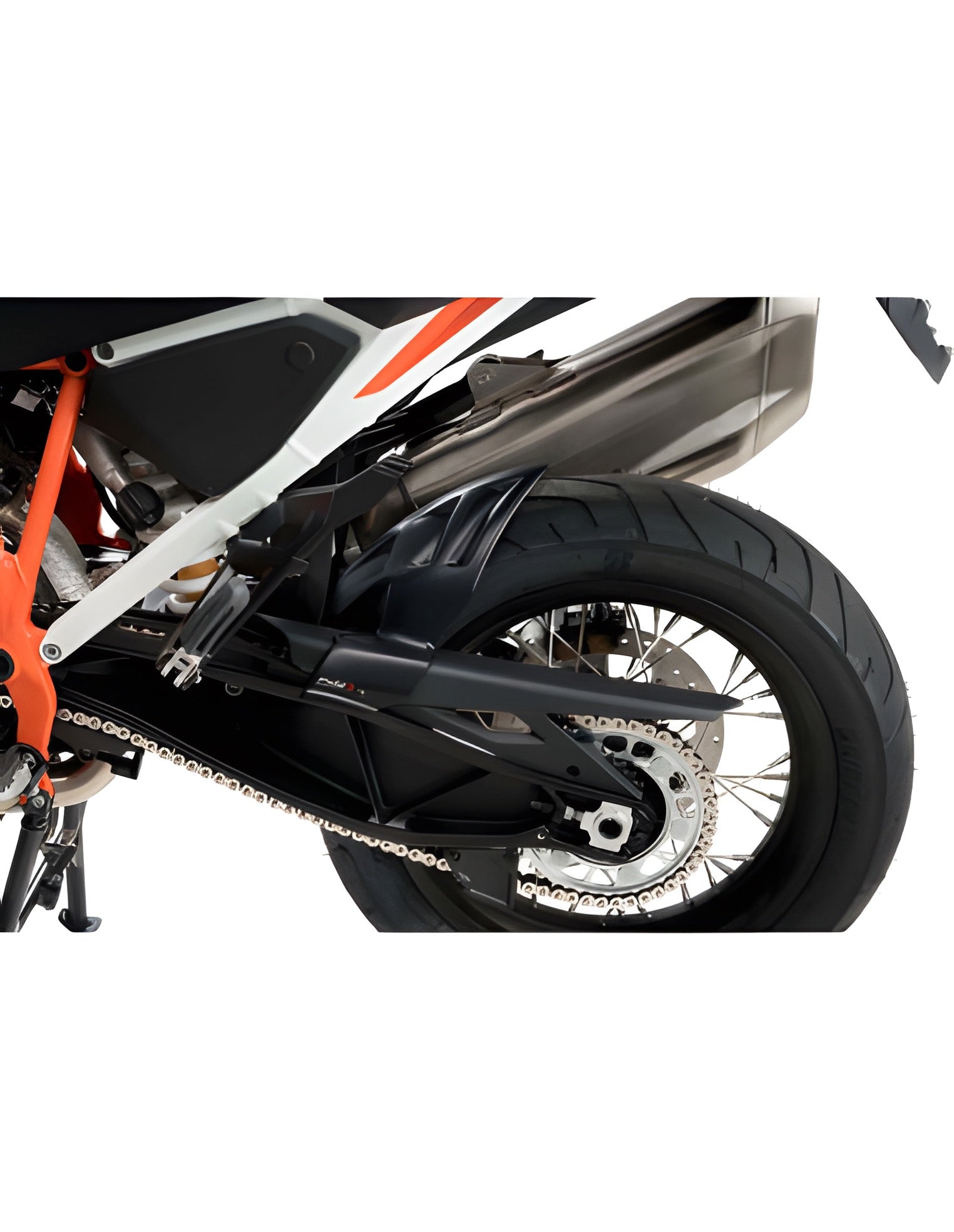 PARAFANGO POSTERIORE PUIG COMPATIBILE PER KTM SUPER ADVENTURE 1290 R 2024 > 2025 NERO OPACO 20649J