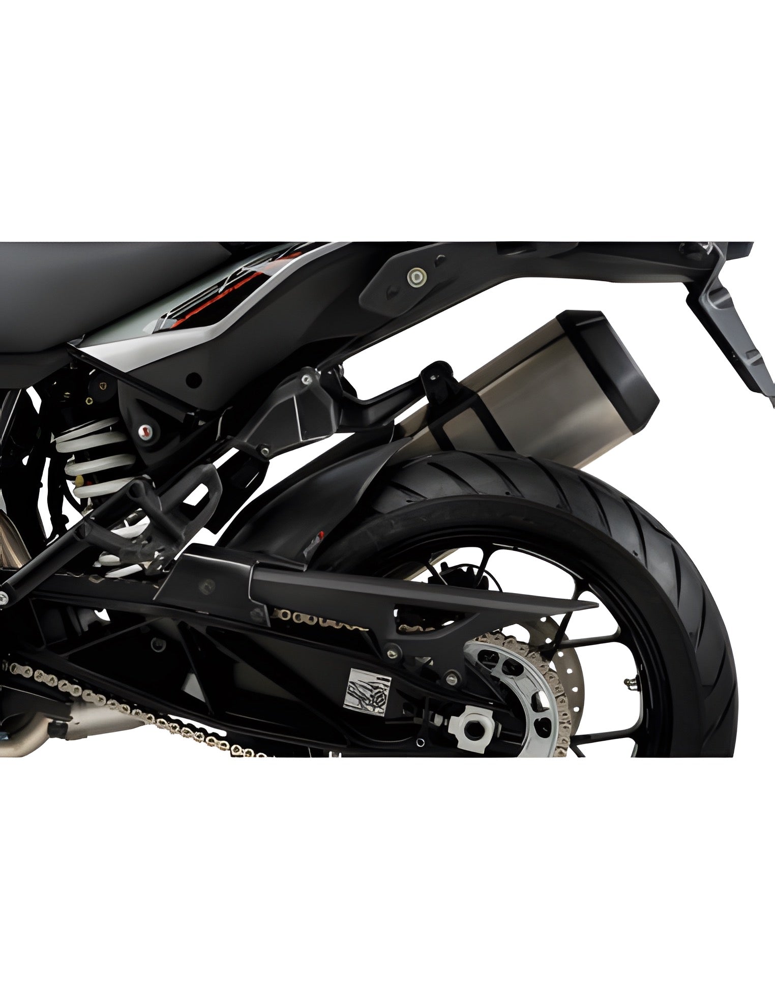 PARAFANGO POSTERIORE PUIG COMPATIBILE PER KTM SUPER ADVENTURE 1290 S 2017 > 2020 NERO 3670J