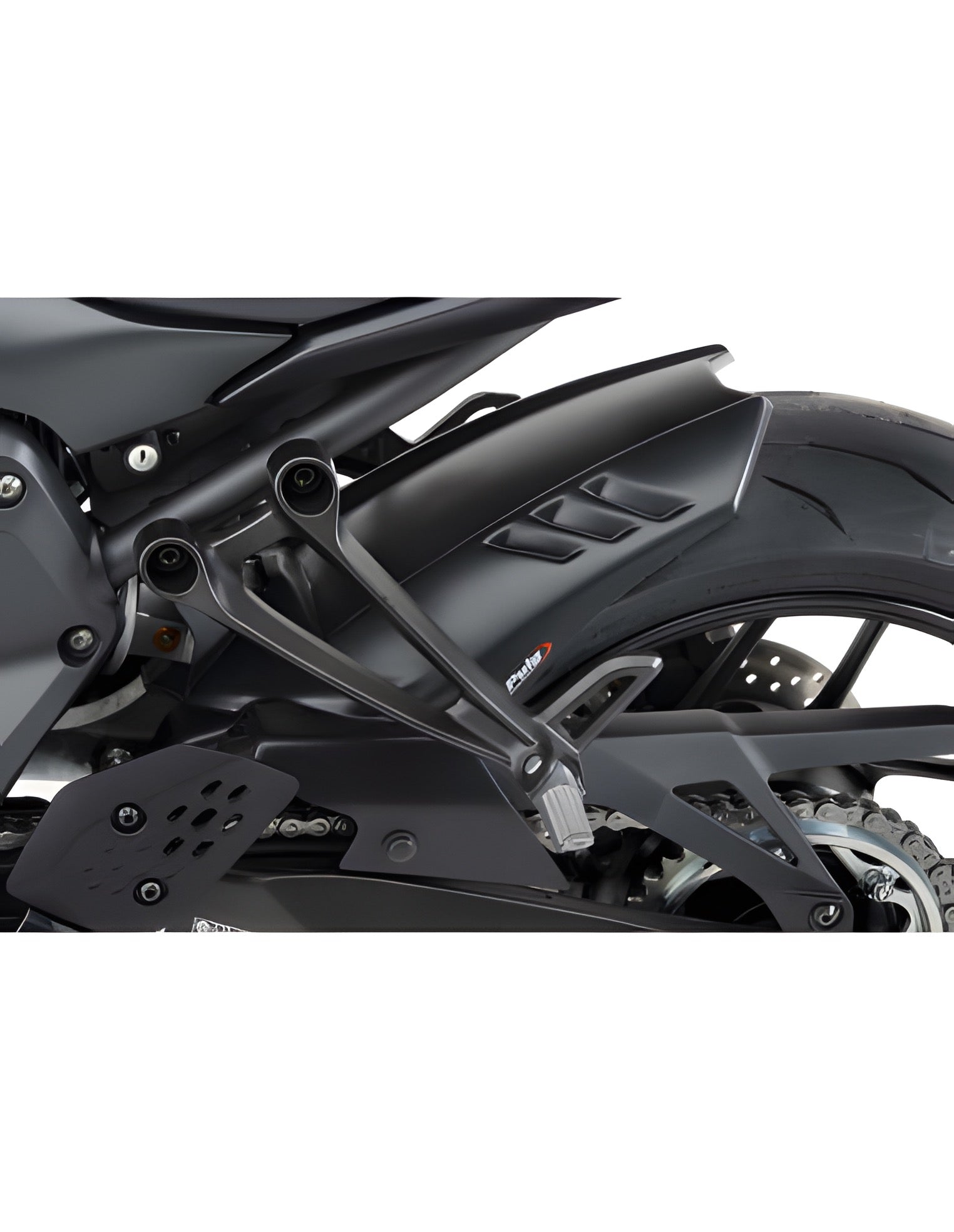 PARAFANGO POSTERIORE PUIG COMPATIBILE PER YAMAHA MT-07 700 2025 NERO OPACO 22414J