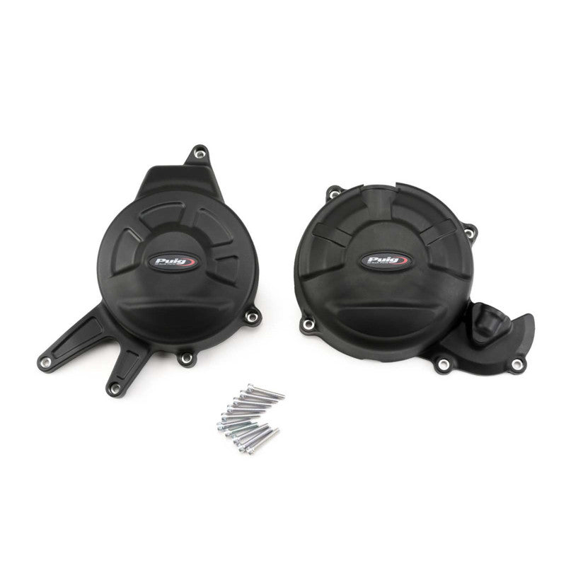 KIT PROTEZIONE CARTER MOTORE TRACK PER CAMPIONATO PUIG COMPATIBILE PER APRILIA RS 660 FACTORY 2025 NERO 21500N