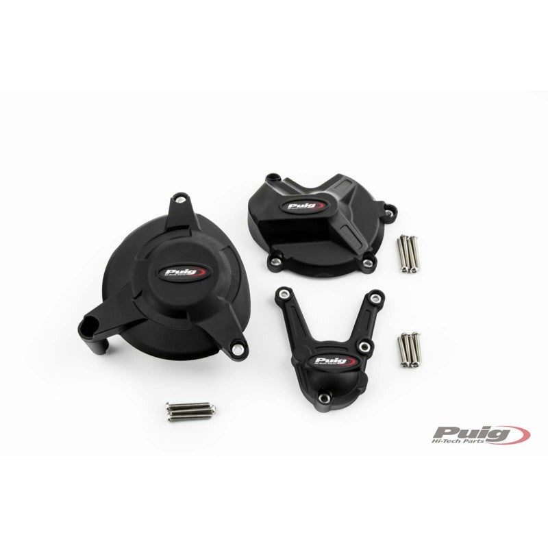 PROTEZIONE CARTER MOTORE TRACK PER CAMPIONATO PUIG COMPATIBILE PER BMW S 1000 RR 2009 > 2014 NERO 21501N