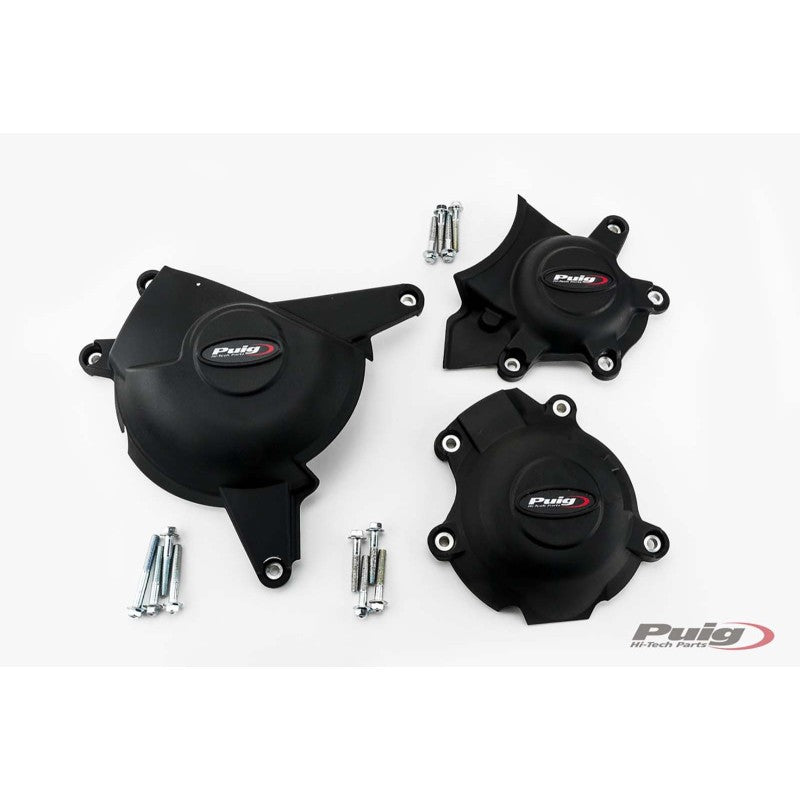 PROTEZIONE CARTER MOTORE TRACK PER CAMPIONATO PUIG COMPATIBILE PER SUZUKI GSX-R 1000/R 2017 > 2022 NERO 21517N