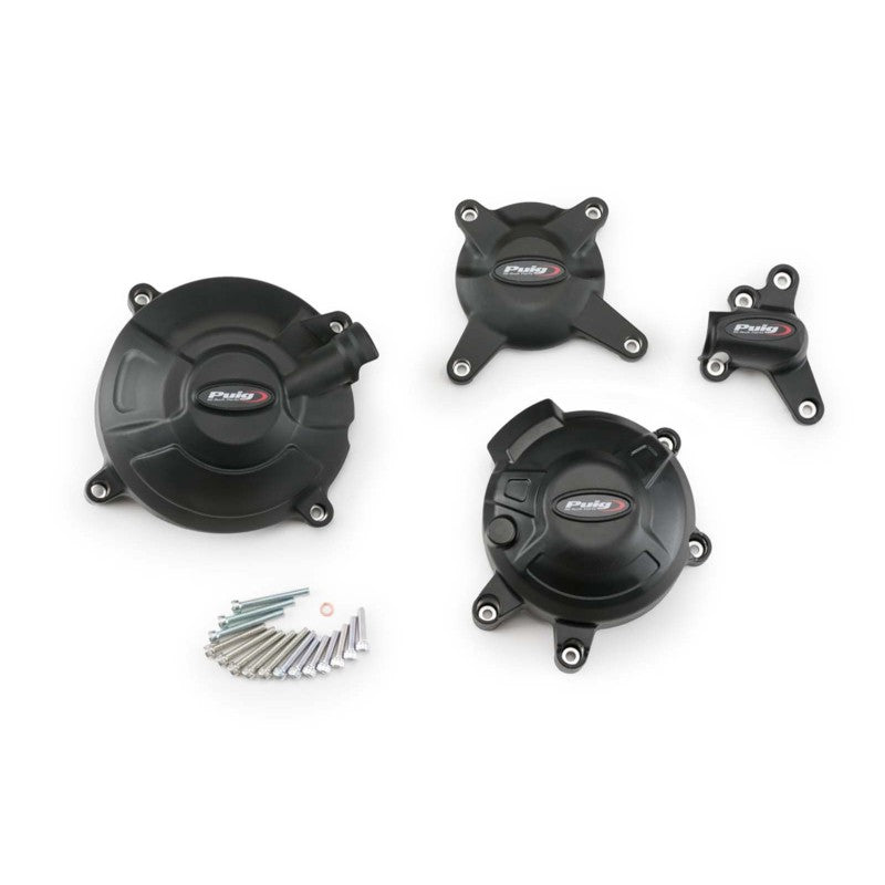 KIT PROTEZIONE CARTER MOTORE PUIG COMPATIBILE PER YAMAHA MT-09 850 2021 > 2023 NERO 20990N