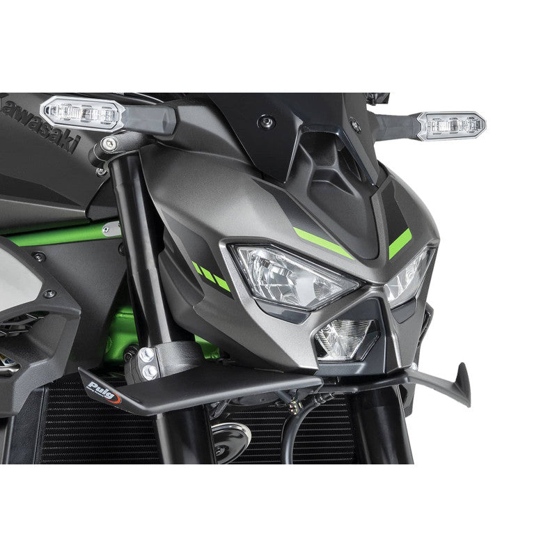 SPOILER ANTERIORE DOWNFORCE NAKED PUIG COMPATIBILE PER KAWASAKI Z 900 2025 NERO OPACO 22446J