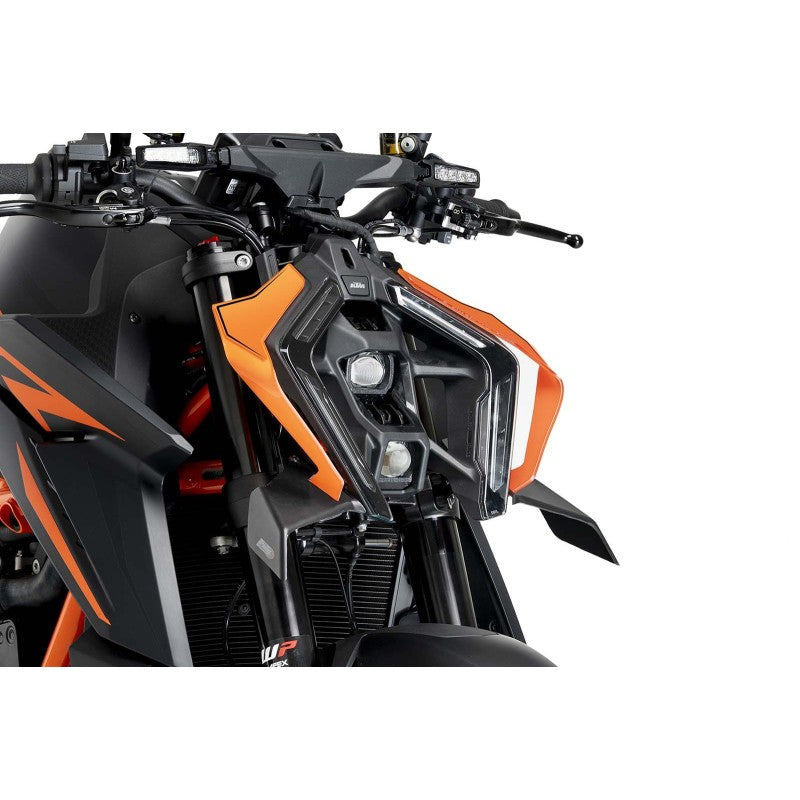 SPOILER ANTERIORE DOWNFORCE NAKED PUIG COMPATIBILE PER KTM SUPERDUKE 1390 R EVO 2024 > 2025 NERO OPACO 21909J