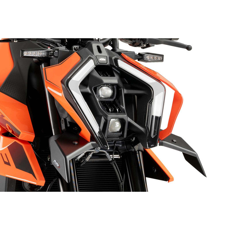 SPOILER ANTERIORE DOWNFORCE NAKED PUIG COMPATIBILE PER KTM DUKE 990 R 2024 > 2025 NERO OPACO 22178J