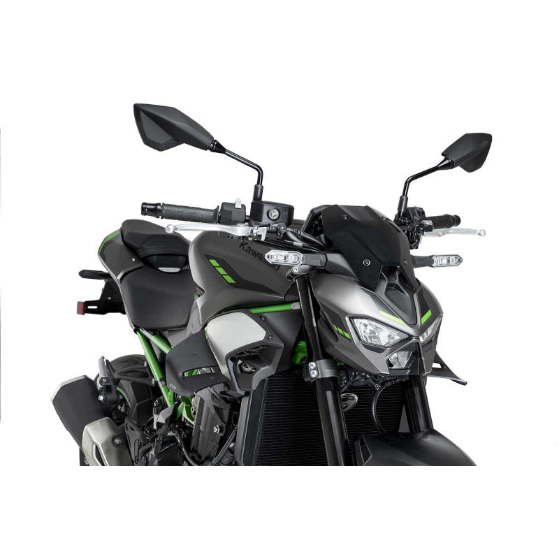SPOILER D12 PUIG COMPATIBILE PER KAWASAKI Z 900 2025 NERO OPACO 22445J