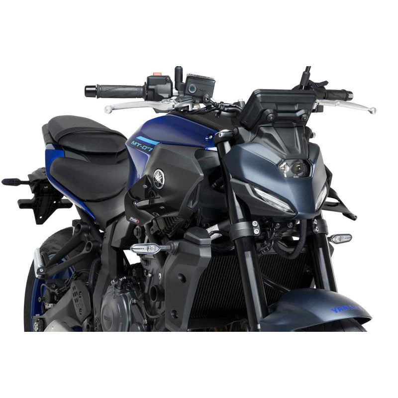 SPOILER D12 PUIG COMPATIBILE PER YAMAHA MT-07 700 2025 NERO COPPIA 22416N