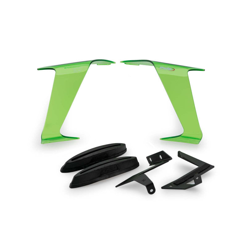 SPOILER DOWNFORCE RACE PUIG COMPATIBILE PER KAWASAKI ZX-10R 1000 2021 > 2024 VERDE 21782V