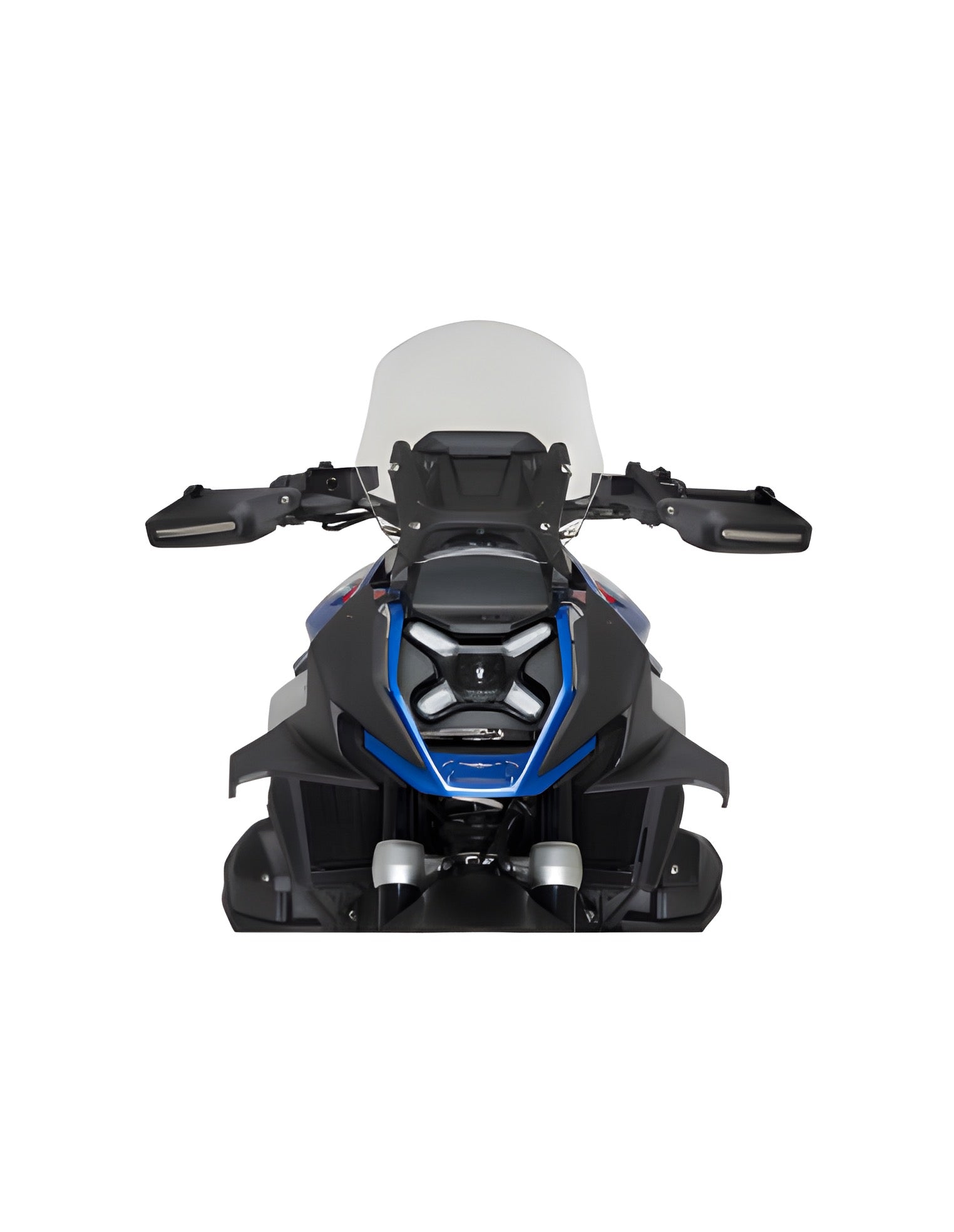 SPOILER SUPERIORE PER KIT PISTA PUIG COMPATIBILE PER BMW R 1300 GS 2023 > 2025 NERO OPACO COPPIA 22310J