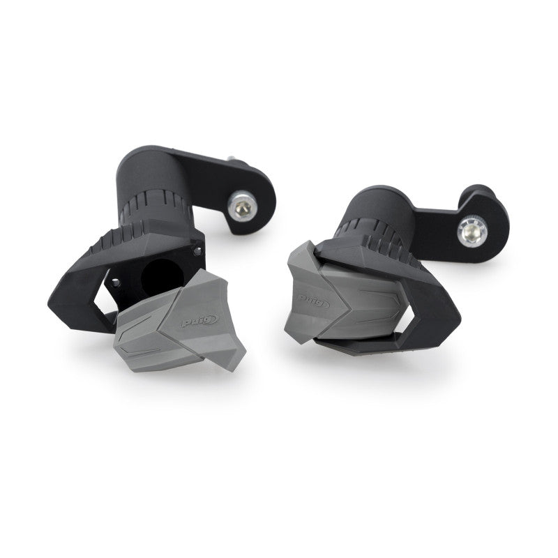 TAMPONI PARATELAIO MOD. R19 PUIG COMPATIBILE PER APRILIA RS 457 2024 > 2025 NERO COPPIA 22236N
