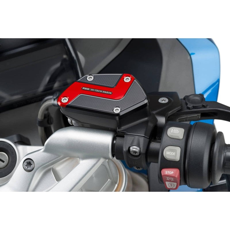 TAPPO SERBATOIO FLUIDO FRENO PUIG COMPATIBILE PER BMW R 1200 RS 2015 > 2016 ROSSO 9273R