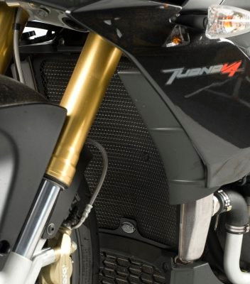 PROTEZIONE RADIATORE ACQUA R&G PER APRILIA TUONO V4 R APRC 2011 > 2014 NERO