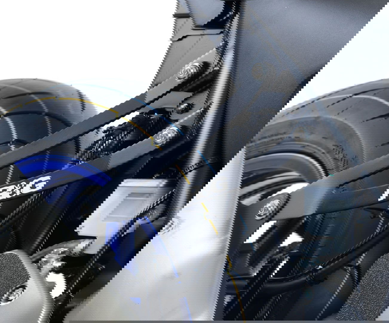 STAFFA SUPPORTO SCARICO R&G PER SUZUKI SV 650 UNFAIRED 2016 > 2018 NERO SINGOLO