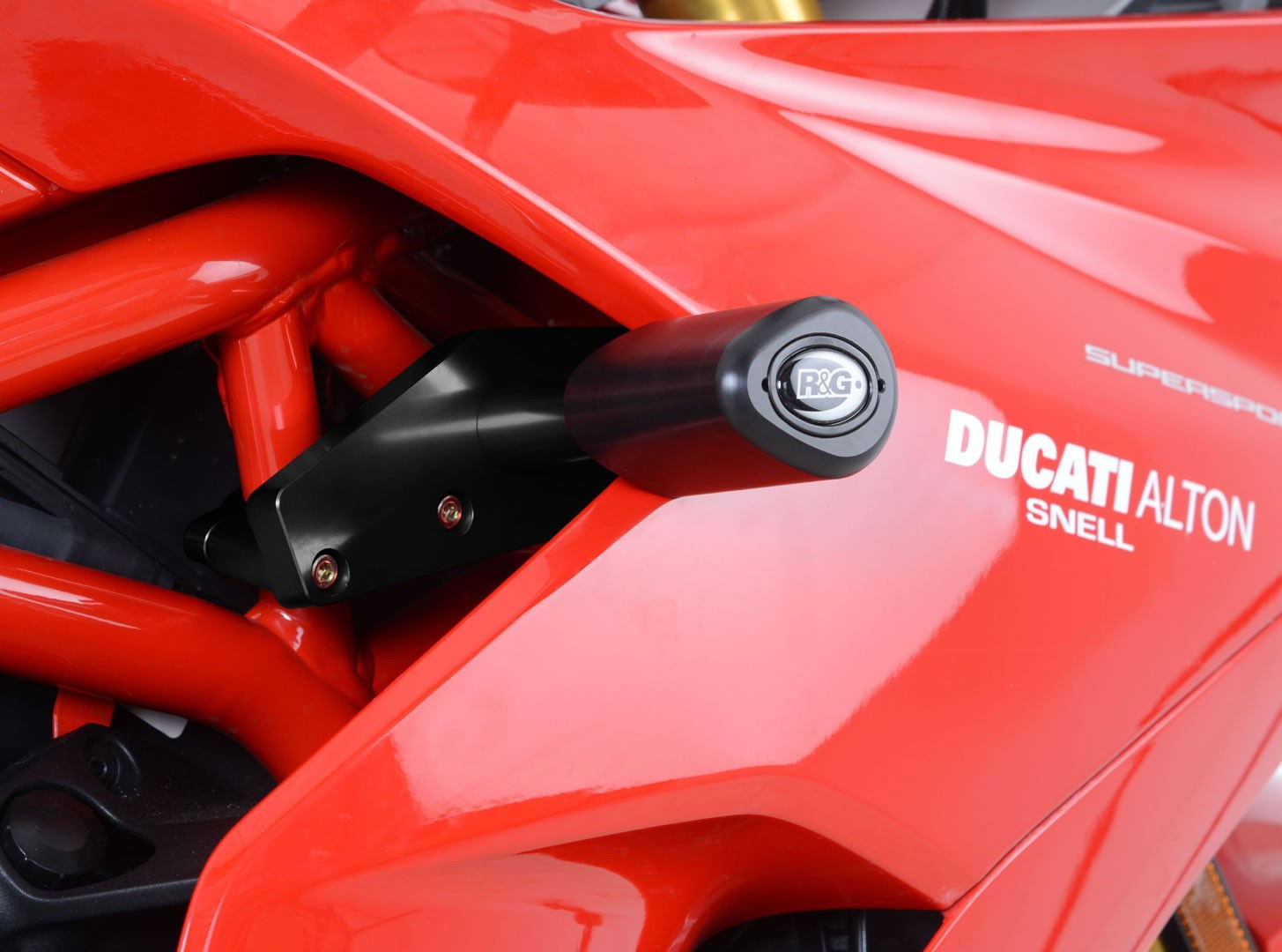 PROTEZIONI TELAIO TAMPONI R&G PER DUCATI SUPERSPORT S 2017 > 2020 NERO COPPIA
